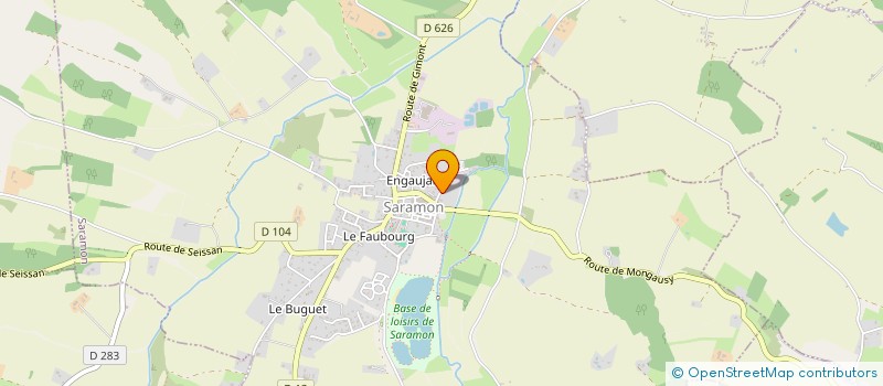 localisation de l'entreprise MONSIEUR MATHIEU CHARTIER  SARAMON