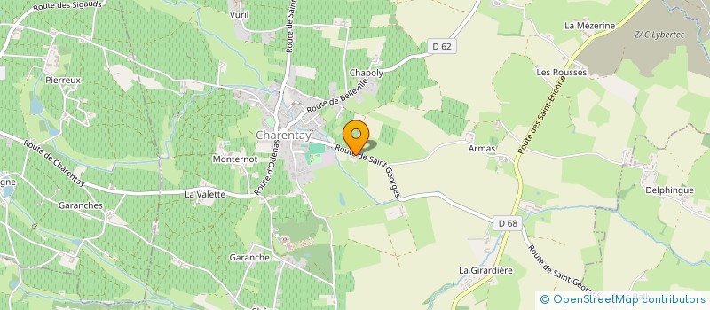 localisation de l'entreprise MONSIEUR MATHIEU CHASTEL  CHARENTAY