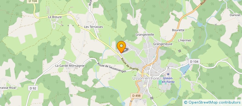 localisation de l'entreprise MONSIEUR MATHIEU CHATEAU à USSON-EN-FOREZ