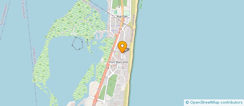 localisation de l'entreprise MONSIEUR MATHIEU CHATEL  LE BARCARES