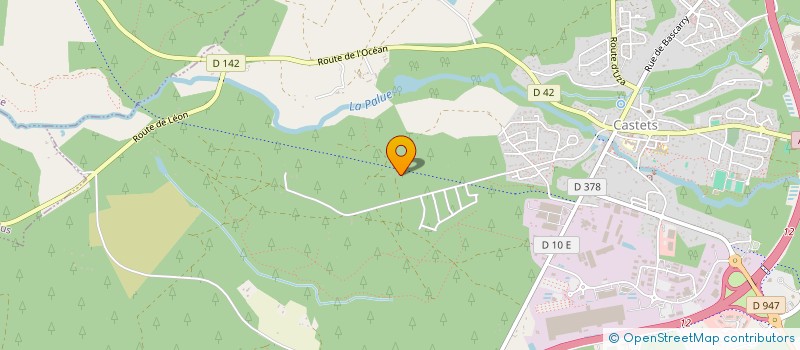 localisation de l'entreprise MONSIEUR MATHIEU CHATENET  CASTETS