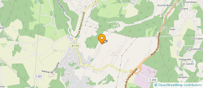 localisation de l'entreprise MONSIEUR MATHIEU CHAUSSAT  COULOUNIEIX-CHAMIERS