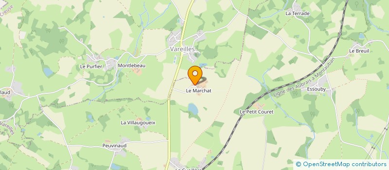 localisation de l'entreprise MONSIEUR MATHIEU CHAZAL à SAINT-AGNANT-DE-VERSILLAT