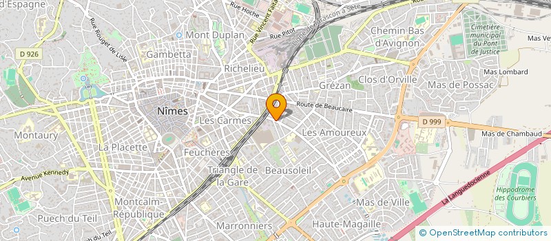 localisation de l'entreprise MONSIEUR MATHIEU CHEGALLON  NIMES