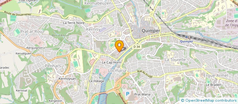 localisation de l'entreprise MONSIEUR MATHIEU CHEVALIER à QUIMPER