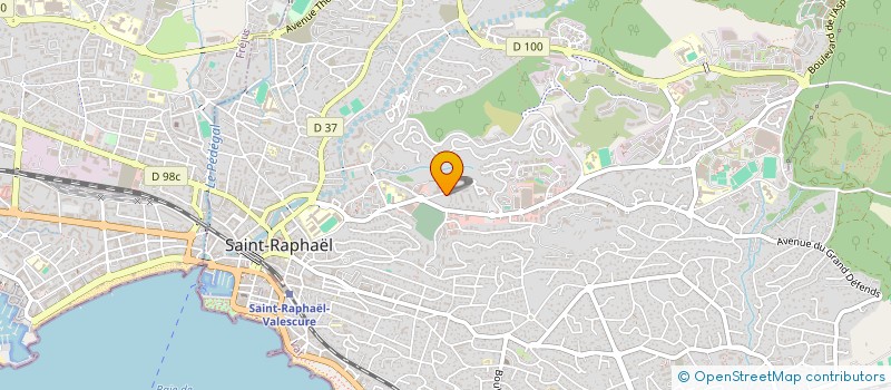 localisation de l'entreprise MONSIEUR MATHIEU CHEVALIER  SAINT-RAPHAEL