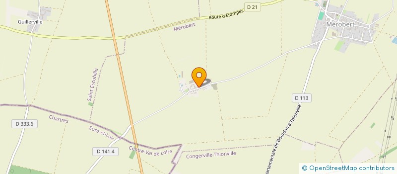 localisation de l'entreprise MONSIEUR MATHIEU CHEVALLIER  MEROBERT