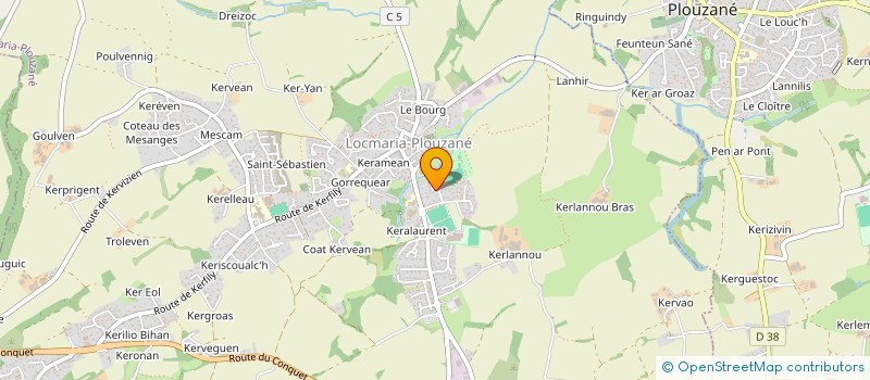 localisation de l'entreprise MONSIEUR MATHIEU CHEVE  LOCMARIA-PLOUZANE