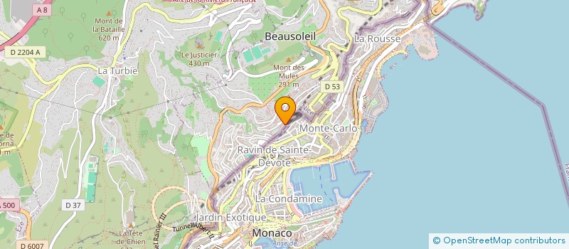 localisation de l'entreprise MONSIEUR MATHIEU CHEVREUIL  BEAUSOLEIL