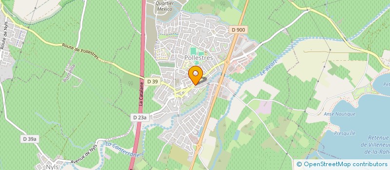 localisation de l'entreprise MONSIEUR MATHIEU CHIGNARD  POLLESTRES