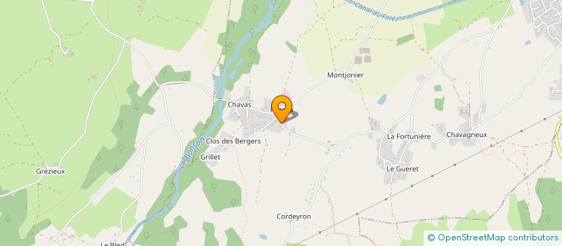 localisation de l'entreprise MONSIEUR MATHIEU CHIROSSEL  SAINT-JUST-SAINT-RAMBERT