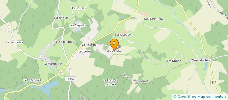 localisation de l'entreprise MONSIEUR MATHIEU CHOUX à MOUTIERS-EN-PUISAYE