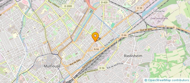 localisation de l'entreprise MONSIEUR MATHIEU CICHOCKI  MULHOUSE