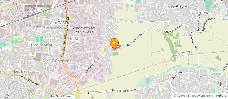 localisation de l'entreprise MONSIEUR MATHIEU CIRON  DECINES-CHARPIEU