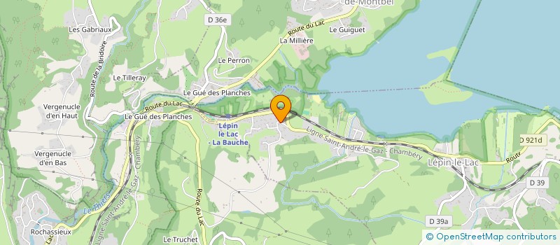 localisation de l'entreprise MONSIEUR MATHIEU CLARET  LEPIN-LE-LAC