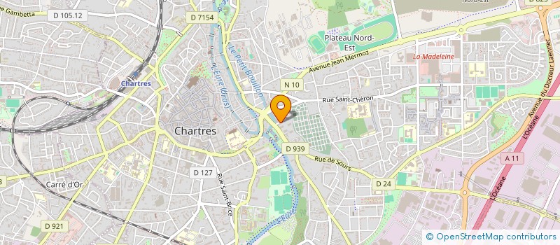 localisation de l'entreprise MONSIEUR MATHIEU CLAVEAU  CHARTRES