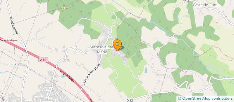 localisation de l'entreprise MONSIEUR MATHIEU CLAVERIE  SERRES-SAINTE-MARIE