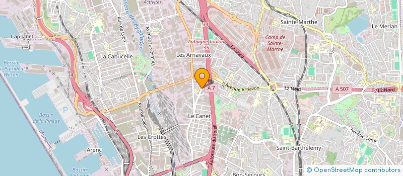 localisation de l'entreprise MONSIEUR MATHIEU CLEMENT VINCENT à MARSEILLE