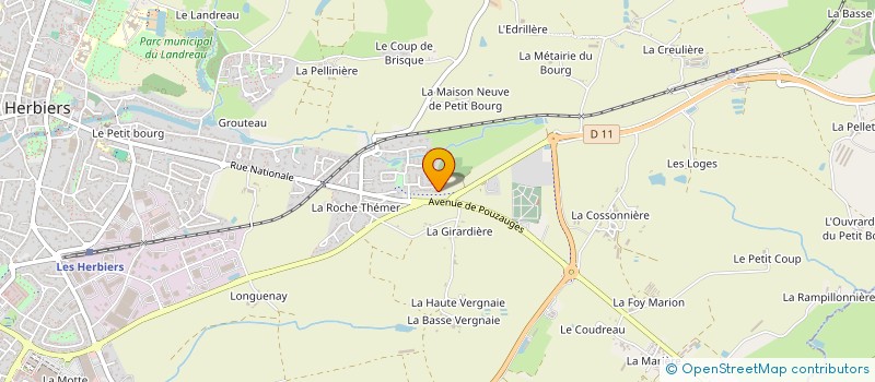 localisation de l'entreprise MONSIEUR MATHIEU CLOTAGATIDE  LES HERBIERS