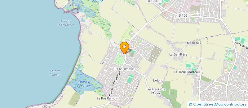 localisation de l'entreprise MONSIEUR MATHIEU COLAS  L'HOUMEAU