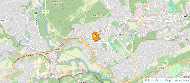 localisation de l'entreprise MONSIEUR MATHIEU COLLOS  CLAPIERS