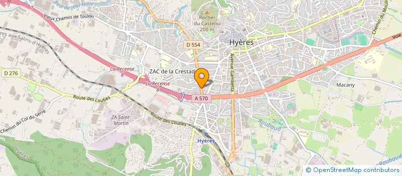 localisation de l'entreprise MONSIEUR MATHIEU COMBES  HYERES