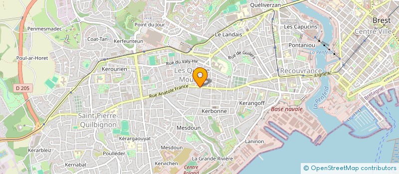 localisation de l'entreprise MONSIEUR MATHIEU CONAN à BREST