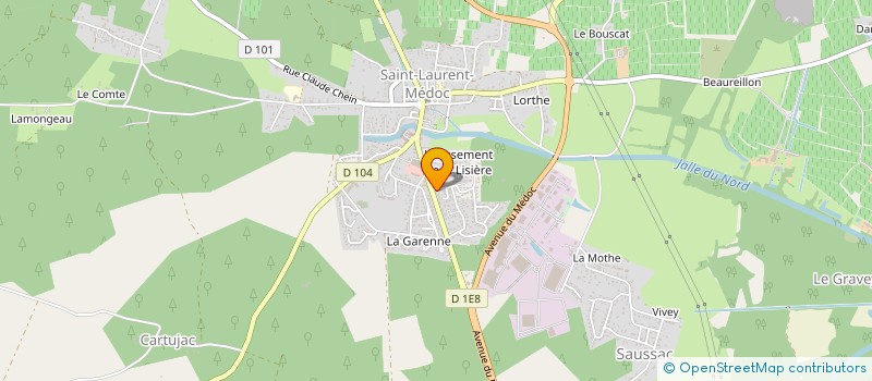 localisation de l'entreprise MONSIEUR MATHIEU CONGY  SAINT-LAURENT-MEDOC