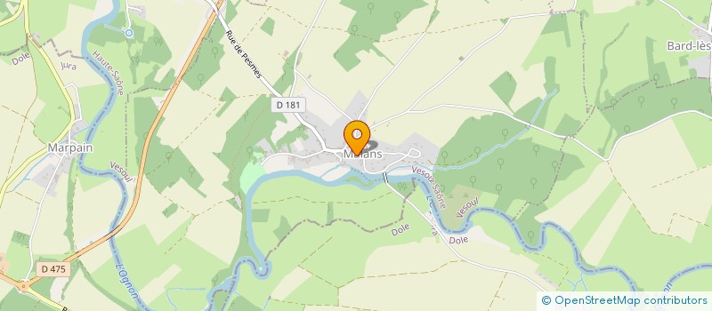 localisation de l'entreprise MONSIEUR MATHIEU CONSTANTIN  MALANS