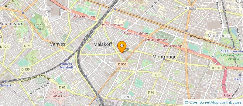 localisation de l'entreprise MONSIEUR MATHIEU COPIN  MALAKOFF