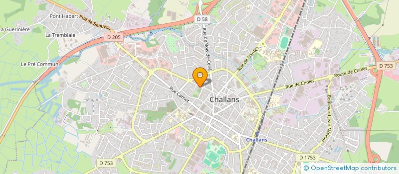 localisation de l'entreprise MONSIEUR MATHIEU COQUELLE à CHALLANS