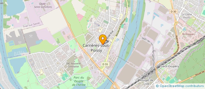 localisation de l'entreprise MONSIEUR MATHIEU CORDE  CARRIERES-SOUS-POISSY