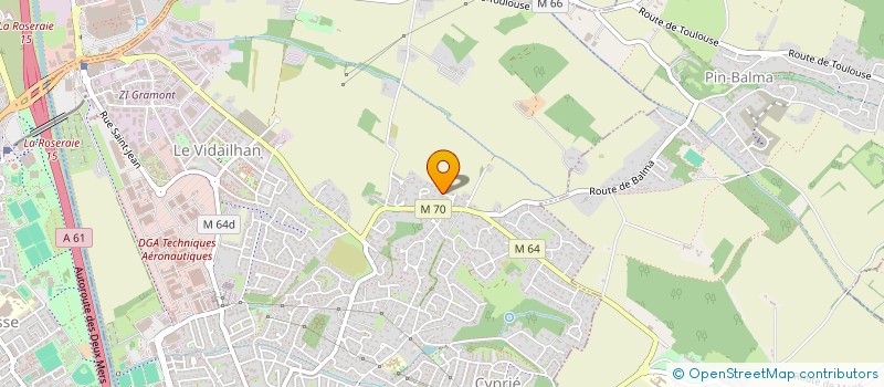 localisation de l'entreprise MONSIEUR MATHIEU CORDELIER  BALMA