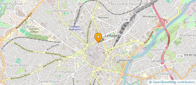localisation de l'entreprise MONSIEUR MATHIEU CORMENIER à LIMOGES