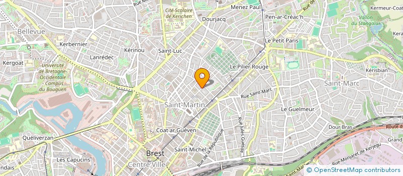 localisation de l'entreprise MONSIEUR MATHIEU COSME à BREST