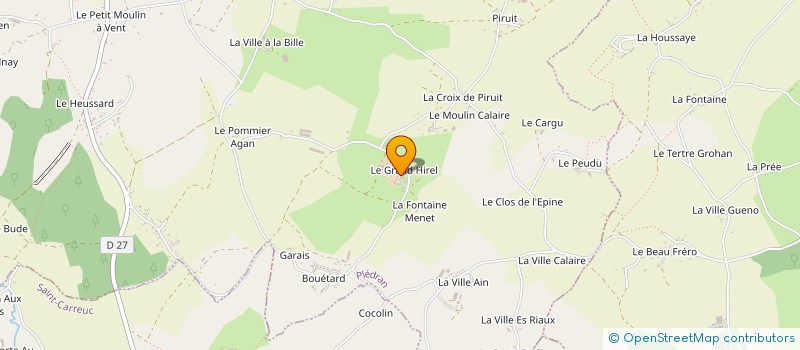 localisation de l'entreprise MONSIEUR MATHIEU COSNEFROY à PLEDRAN