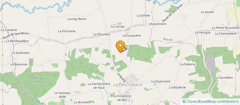 localisation de l'entreprise MONSIEUR MATHIEU COTTIN  LE PETIT-CELLAND