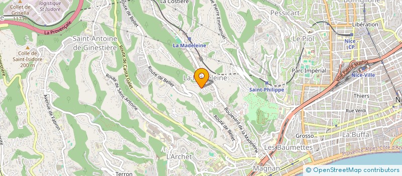 localisation de l'entreprise MONSIEUR MATHIEU COUDERT  NICE