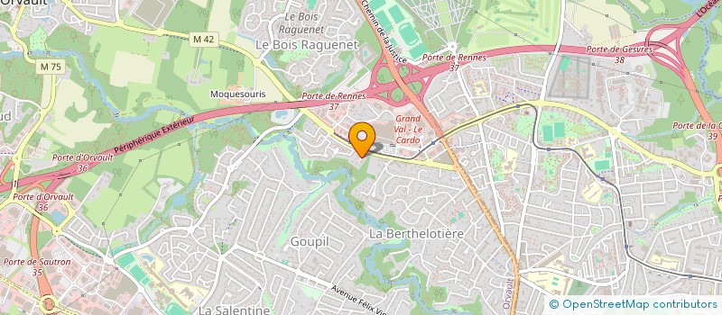 localisation de l'entreprise MONSIEUR MATHIEU COULON à ORVAULT