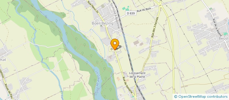 localisation de l'entreprise MONSIEUR MATHIEU COURADES  BOEIL-BEZING