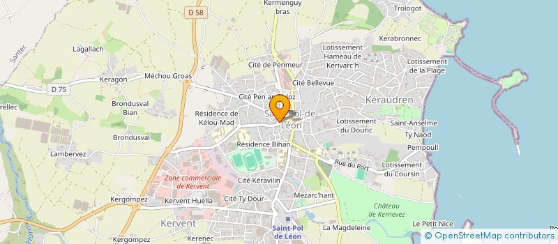 localisation de l'entreprise MONSIEUR MATHIEU CRAS  SAINT-POL-DE-LEON