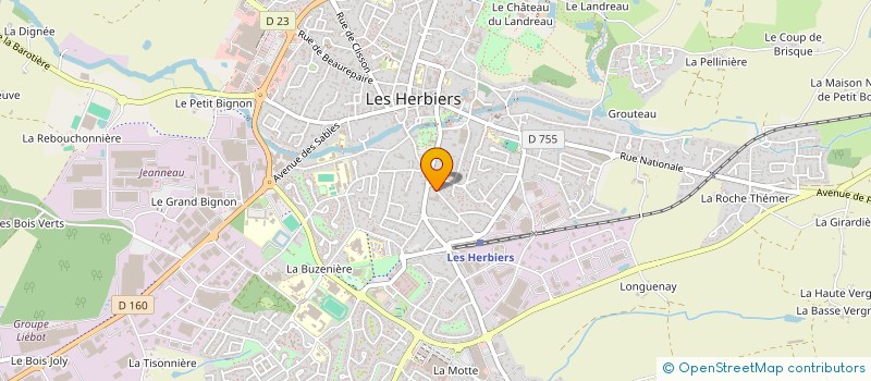 localisation de l'entreprise MONSIEUR MATHIEU CREPAUD à LES HERBIERS