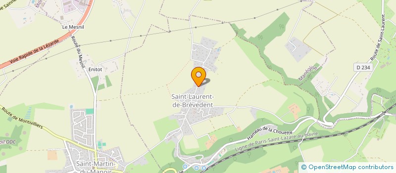 localisation de l'entreprise MONSIEUR MATHIEU CREVEL  SAINT-LAURENT-DE-BREVEDENT