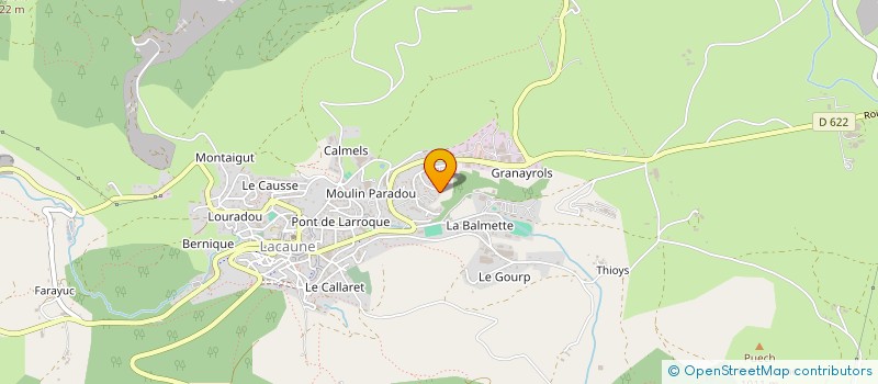 localisation de l'entreprise MONSIEUR MATHIEU CROS à LACAUNE