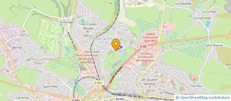 localisation de l'entreprise MONSIEUR MATHIEU CROS à ONET-LE-CHATEAU