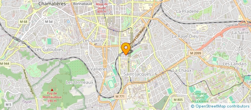 localisation de l'entreprise MONSIEUR MATHIEU CROZAT  CLERMONT-FERRAND