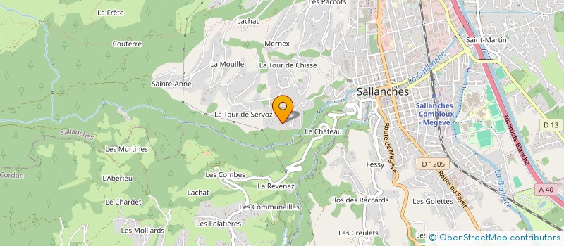 localisation de l'entreprise MONSIEUR MATHIEU CURRAL à SALLANCHES