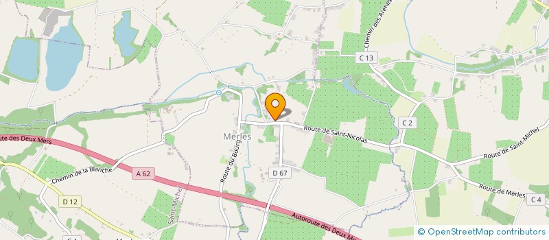 localisation de l'entreprise MONSIEUR MATHIEU DA COSTA  MERLES