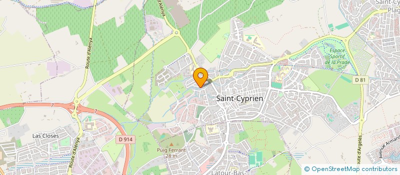 localisation de l'entreprise MONSIEUR MATHIEU DA GRACA  SAINT-CYPRIEN