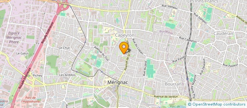 localisation de l'entreprise MONSIEUR MATHIEU DAIX  MERIGNAC